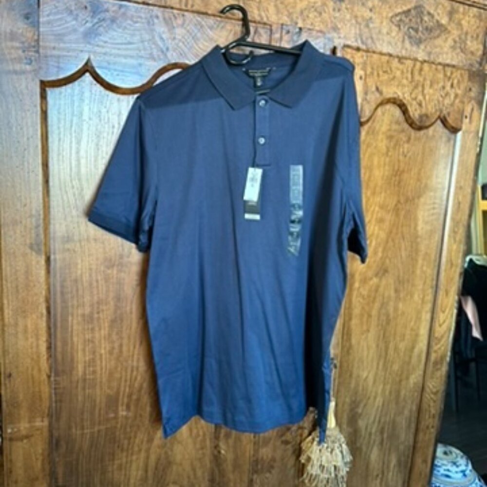 Banana Republic Luxe Touch Performance Polo in Black - Men's Tall X